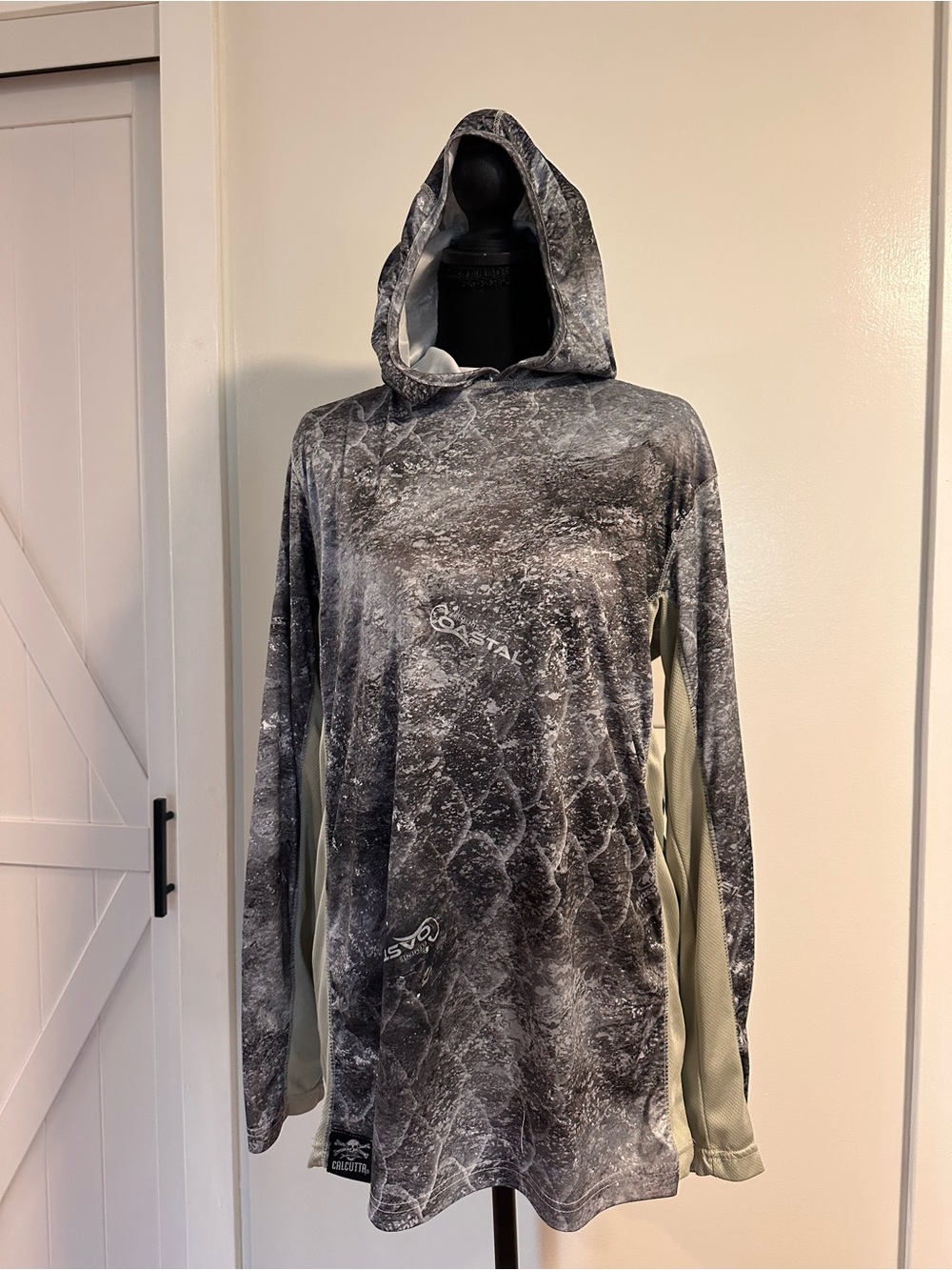 Men's Hooded Long-Sleeve Performance Shirt - Gray